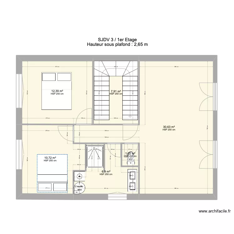 SJDV3 1 etage V1-5. Plan de 