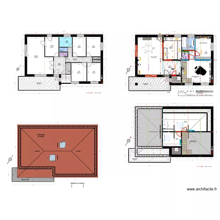 BOREL. Plan de 36  et 465 m²