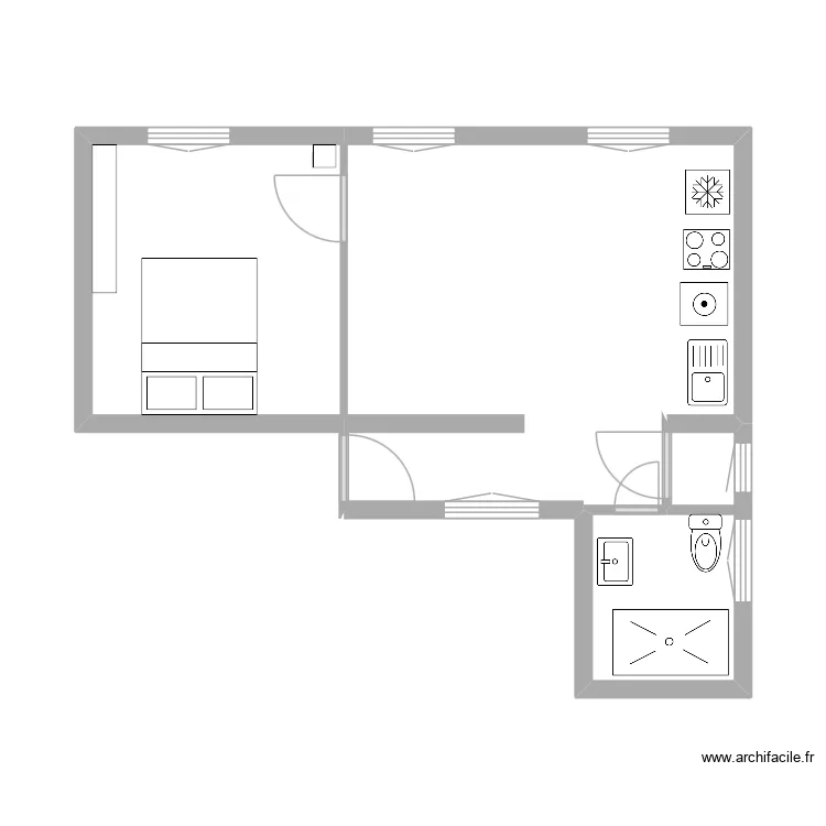 Plan Paris 9. Plan de 4  et 33 m²