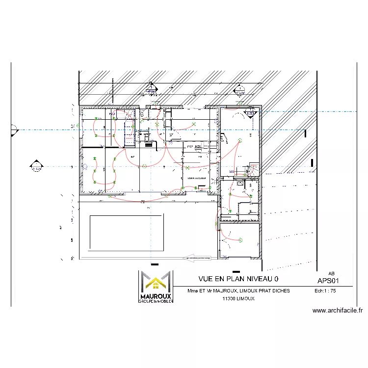 MAUROUX RDC. Plan de 