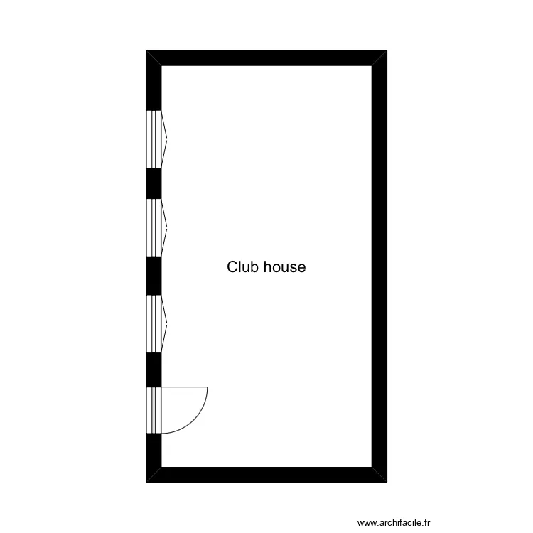 Club house marquillies. Plan de 