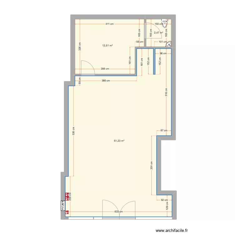lot grande galerie cabine solaire. Plan de 
