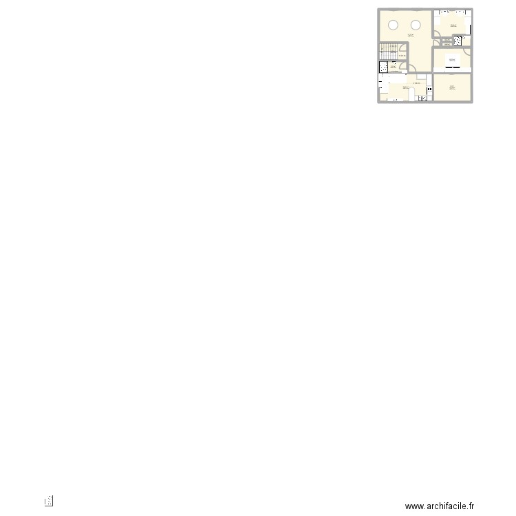 ALIA 1ER. Plan de 9 pièces et 89 m2