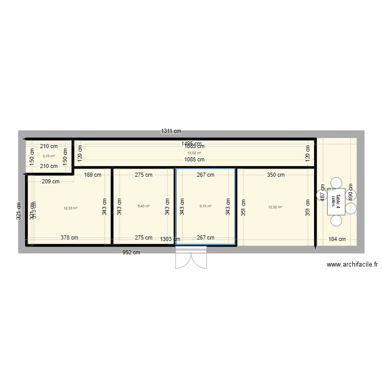 Bureaux sainte gemmes. Plan de 0 pièce et 0 m2