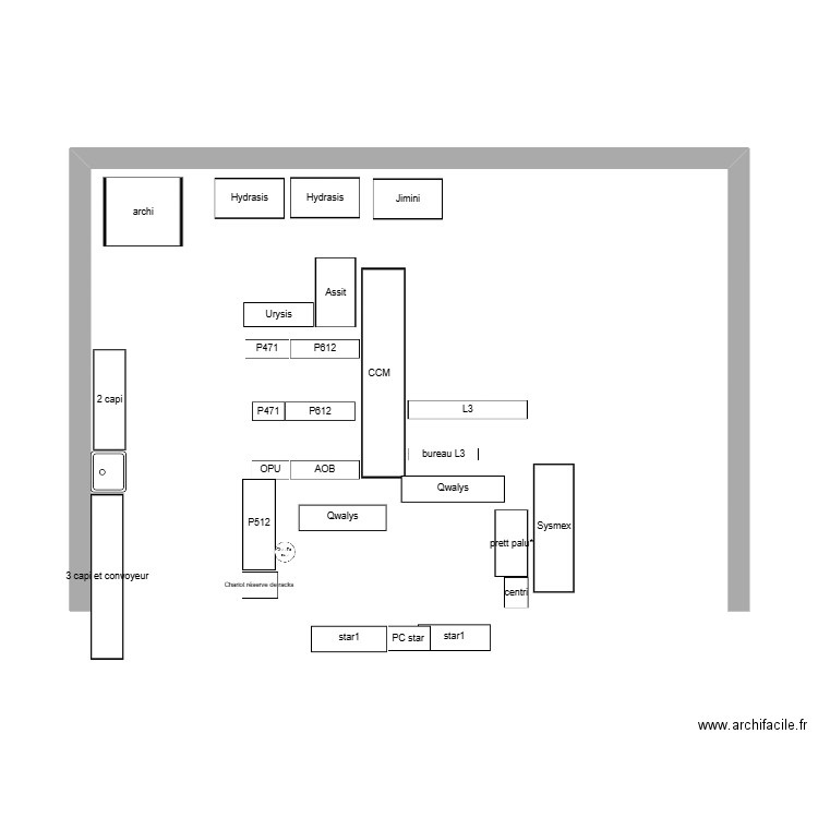 Reorga PTA. Plan de 0 pièce et 0 m2
