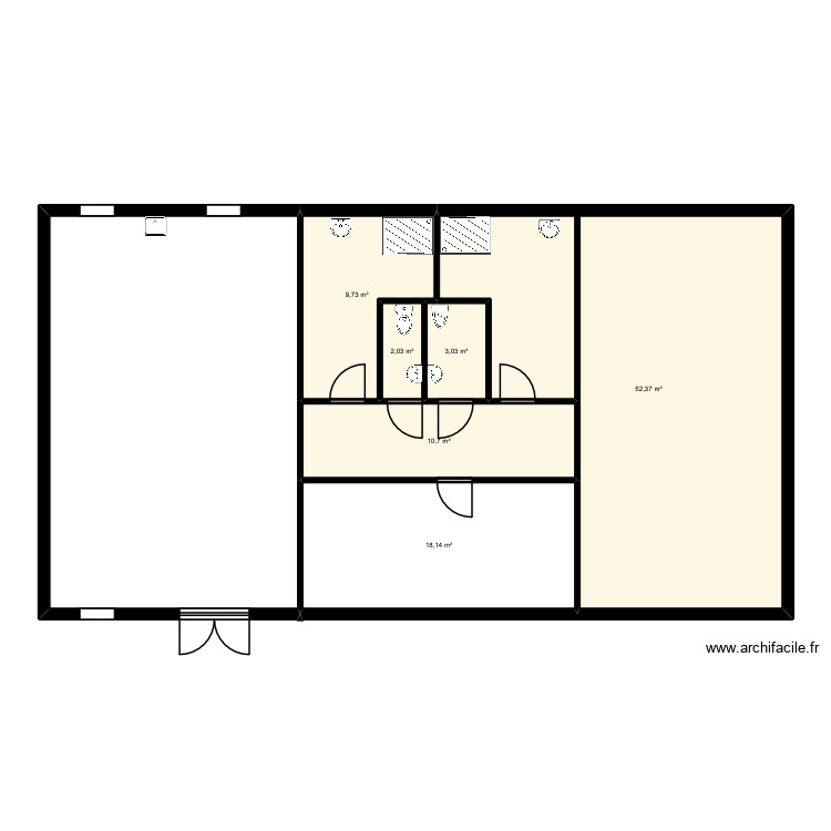 Laverie Le Blanc. Plan de 0 pièce et 0 m2