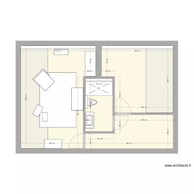 GIANSANTE_2e &eacute;tage. Plan de 