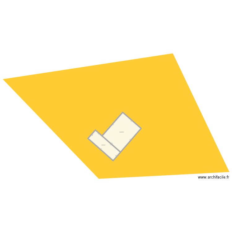 cadastre. Plan de 2 pièces et 152 m2