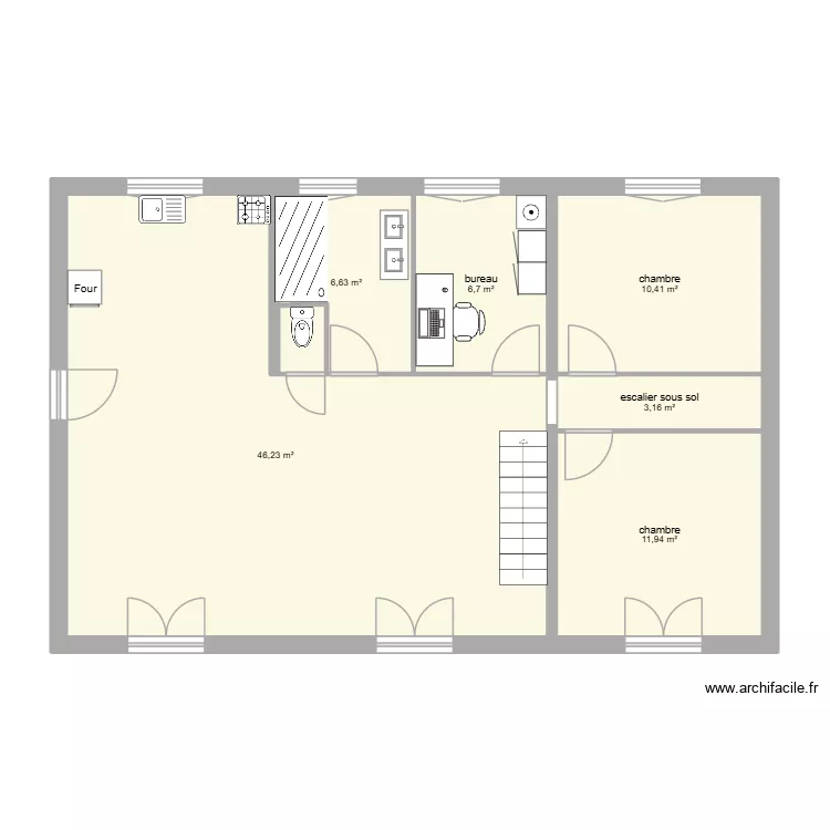 Plan envisagé v10. Plan de 6 et 85 m² Plan envisagé v10. Plan de 6 et 85 m²