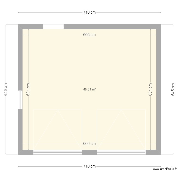 garage. Plan de 0 pièce et 0 m2