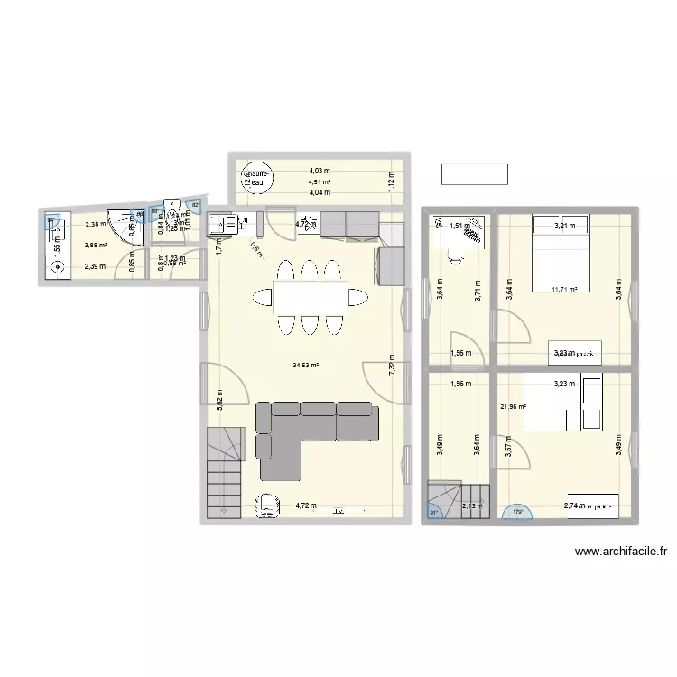 Berck essais 1. Plan de 7  et 79 m²