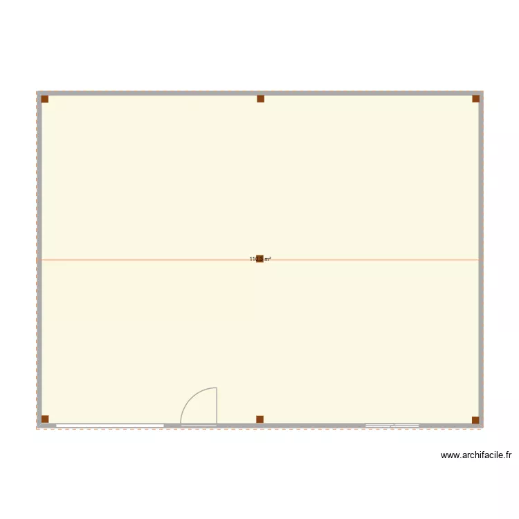 plan de masse. Plan de 1  et 110 m²