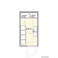 plan vestiaire  féminin aménagement