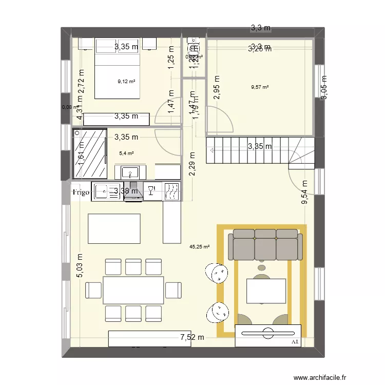 Erbrée maison giga terrain actuel. Plan de 6 et 70 m² Erbrée maison giga terrain actuel. Plan de 6 et 70 m²