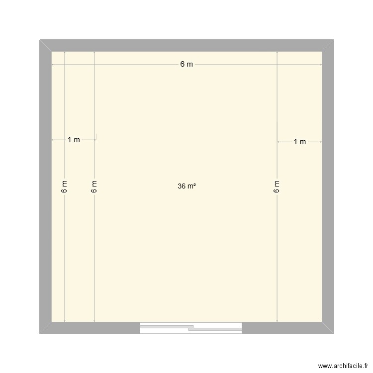 studio donzere 3. Plan de 1 pièce et 36 m2