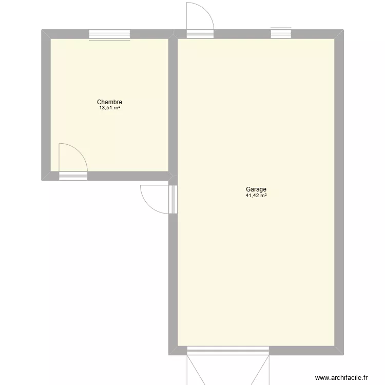garage. Plan de garage. Plan de