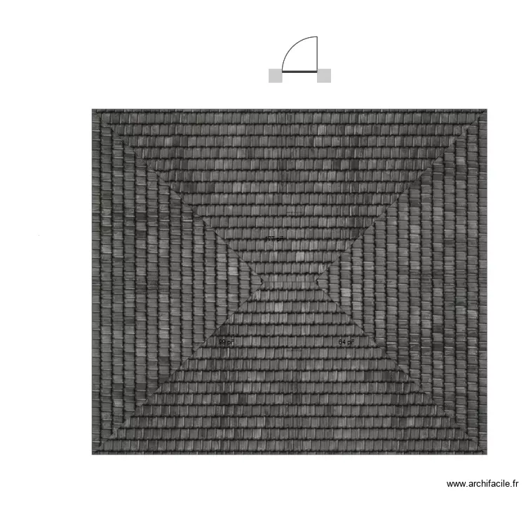 Ma Maison. Plan de 3 Pièces et 32 m²