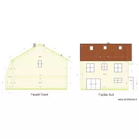 Plan de facade et toiture