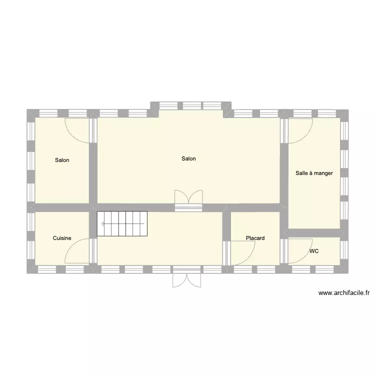 Maison . Plan de 