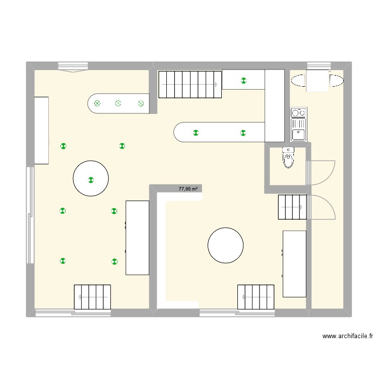MADO AND CO. Plan de 1 pièce et 78 m2