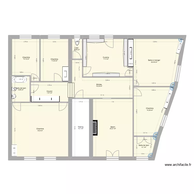 PRATS EDL. Plan de 13  et 175 m²