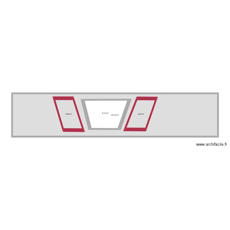 ATELIER 1 MUR EN FACE 2EME VERSION. Plan de 4 pièces et 74 m2