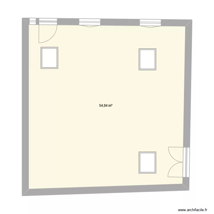 MEAILLES PLAN SIMPLE. Plan de 1 et 55 m² MEAILLES PLAN SIMPLE. Plan de 1 et 55 m²