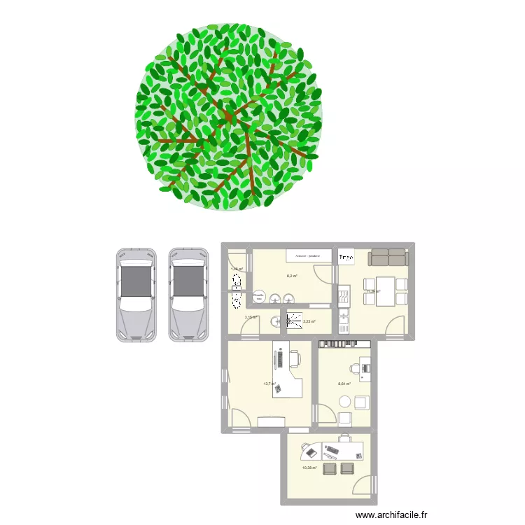 BUREAU LC AUTO. Plan de 8 et 59 m² BUREAU LC AUTO. Plan de 8 et 59 m²