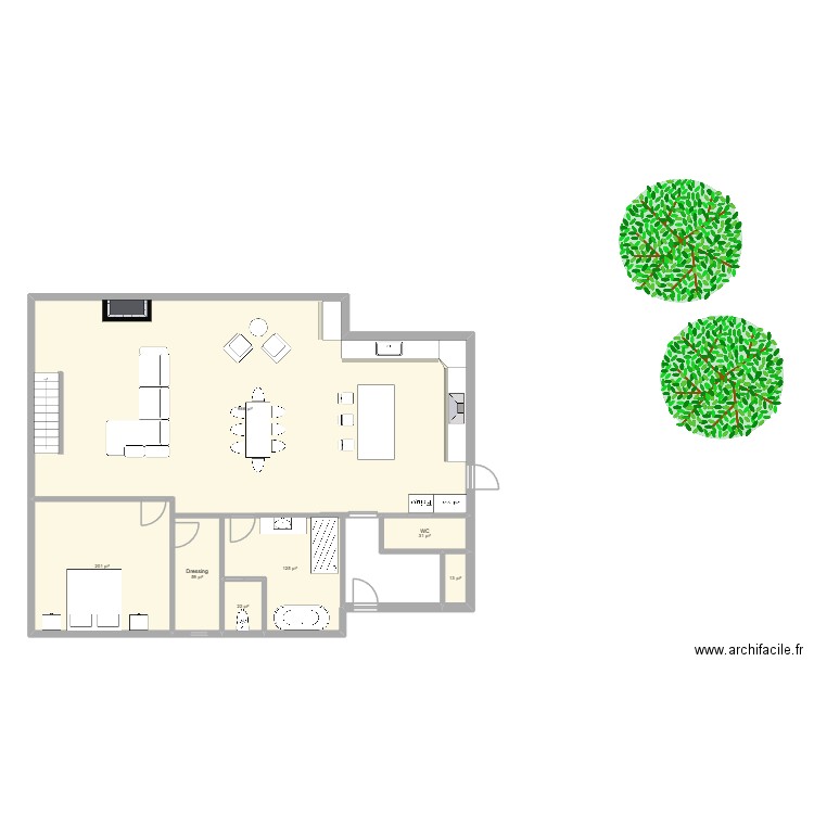 Maison 2.0 Le Rêve. Plan de 7 pièces et 132 m2