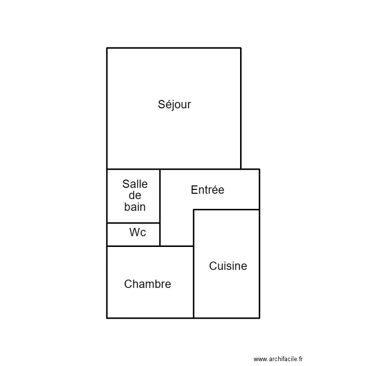 QUIMPER LAUDEN. Plan de 6 pièces et 17 m2