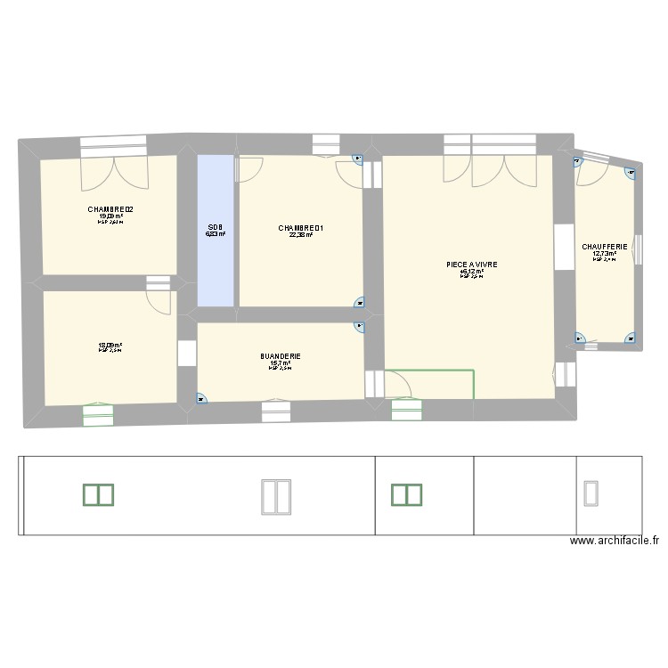 MAISON_jev03. Plan de 8 pièces et 144 m2