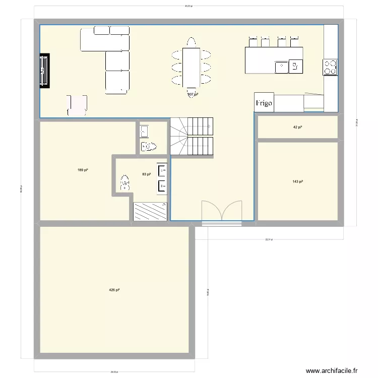 Maison-id&eacute;al-4. Plan de 