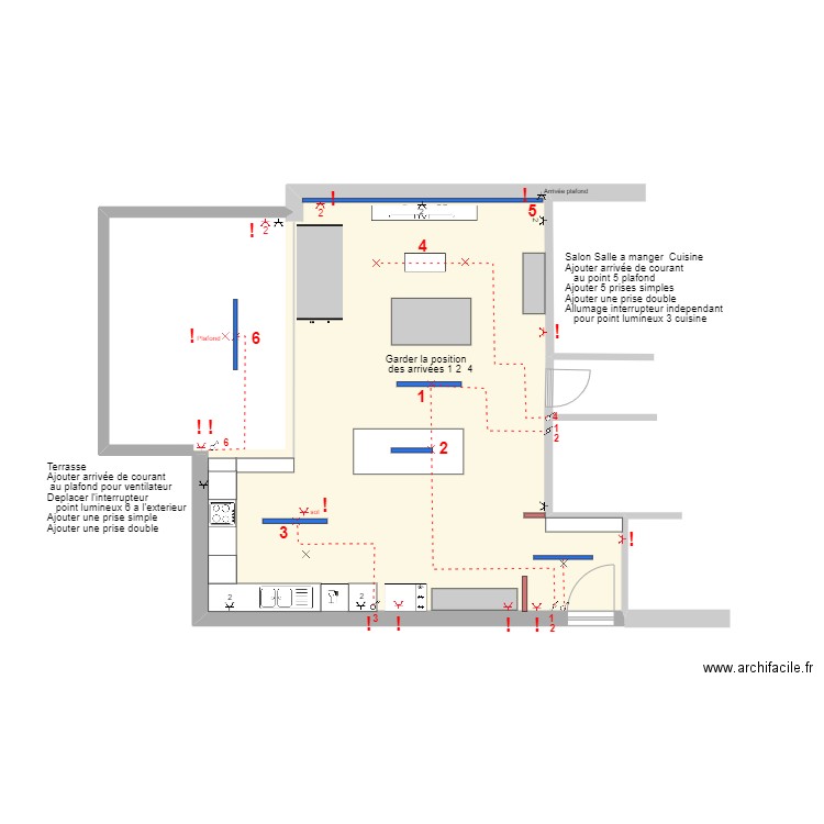 PLAN - SEJOUR 19-08-25 - 1-50. Plan de 1 pièce et 55 m2