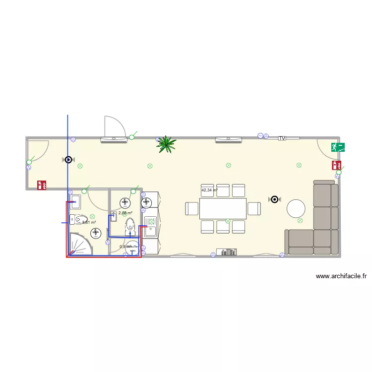 PRESTA SALLE. Plan de 4 et 49 m² PRESTA SALLE. Plan de 4 et 49 m²