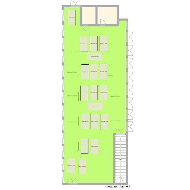 MAIRIE DE DUGNY PREAU ECOLE ELEMENTAIRE HENRI WALLON. Plan de 3 pièces et 272 m2