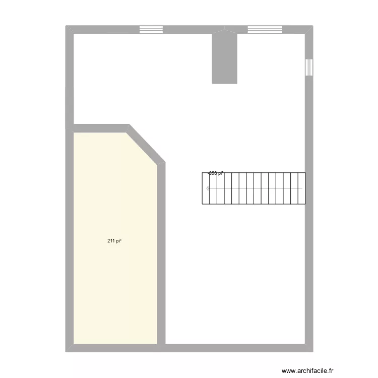 Maison sans mur. Plan de 2  et 78 m²
