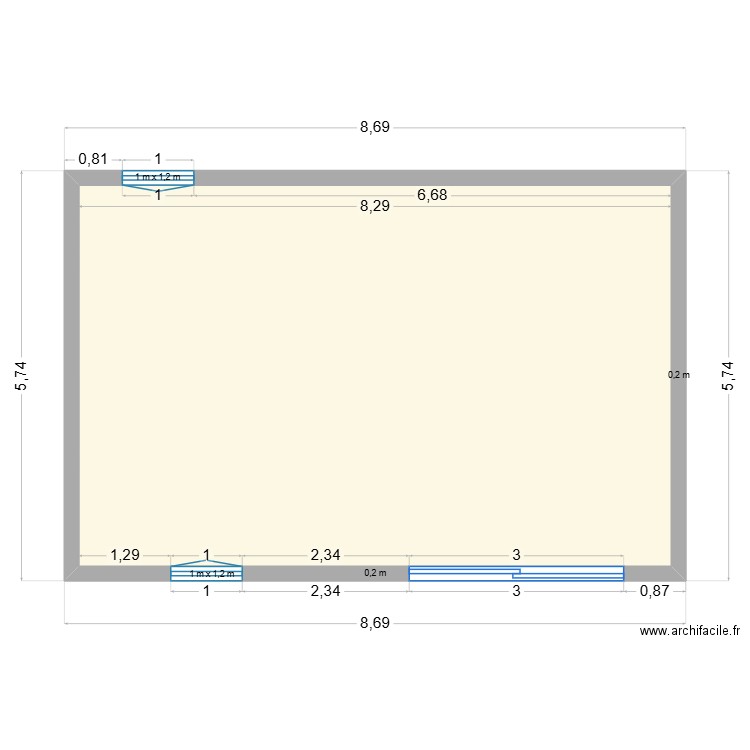 GARAGE - LA CADIERE. Plan de 1 pièce et 44 m2