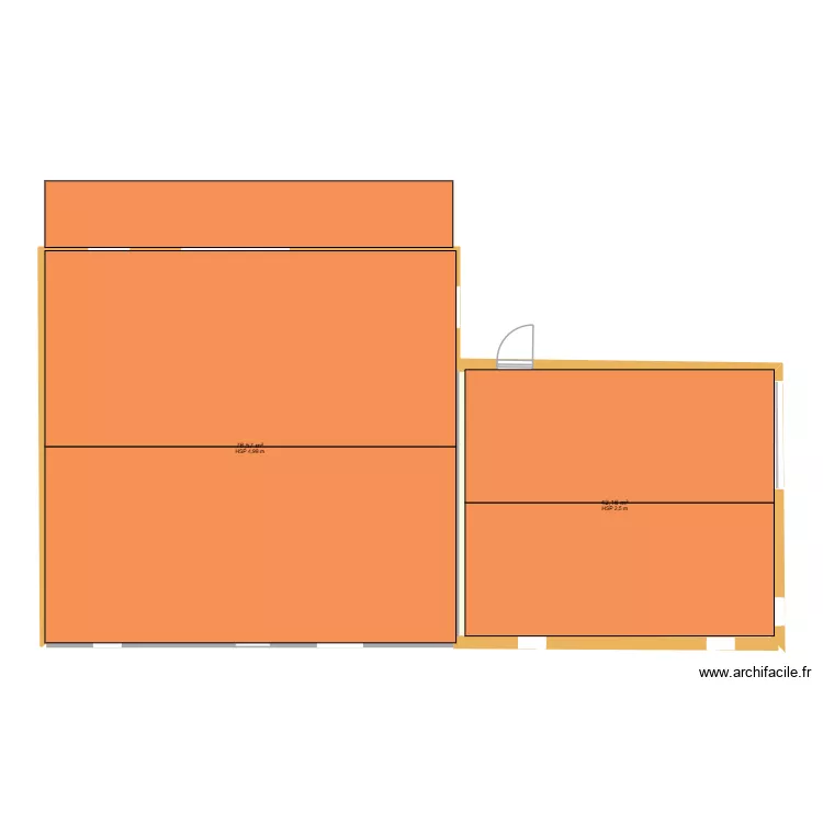 PERNES2. Plan de 2  et 119 m²