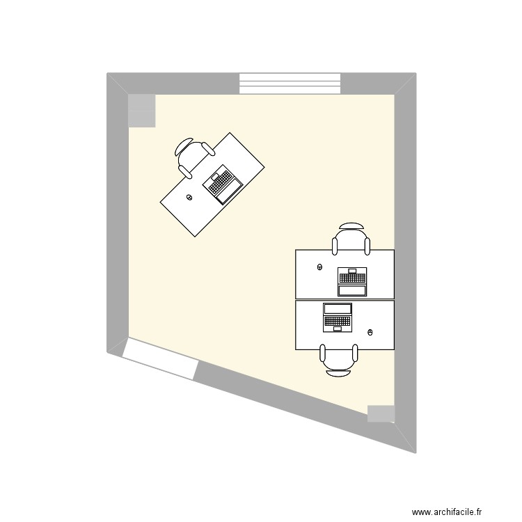 bureau stella 13. Plan de 1 pièce et 11 m2