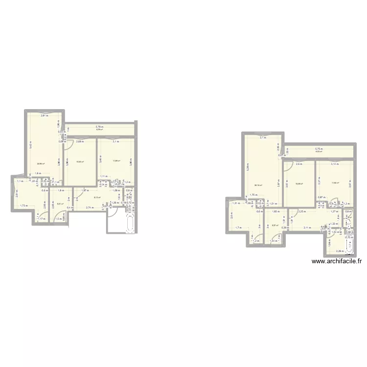 Marine. Plan de 18 et 143 m² Marine. Plan de 18 et 143 m²