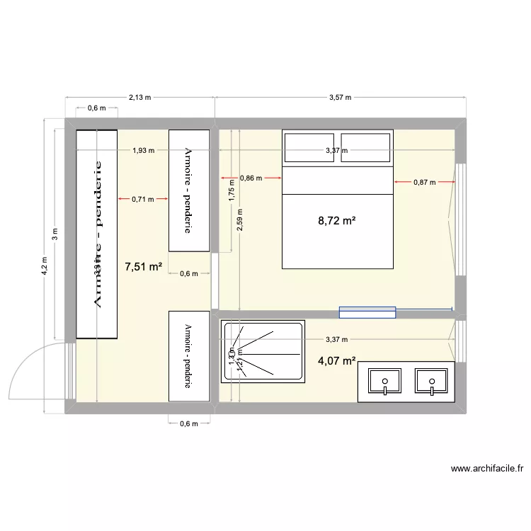 Lily Titou - suite parentale. Plan de 