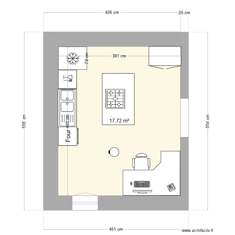 GRECE - CUISINE NEW - ILOT. Plan de 0 pièce et 0 m2