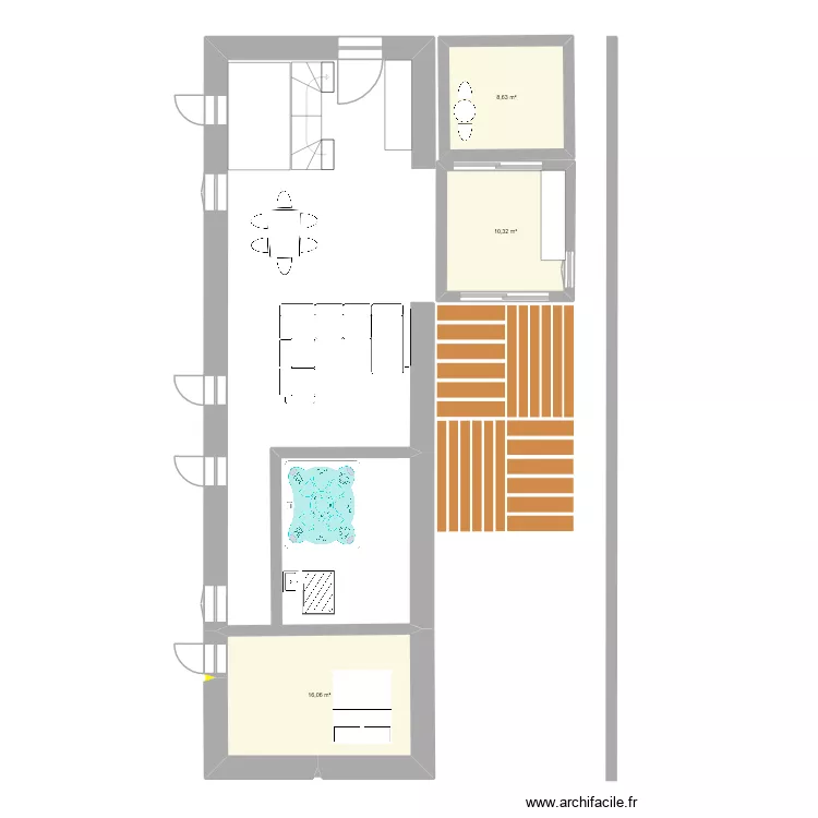 musse. Plan de 3 pièces et 35 m² musse. Plan de 3 pièces et 35 m²
