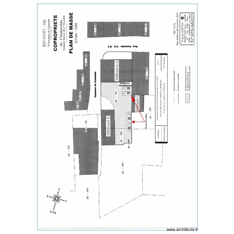 Plan de masse Beynost. Plan de 0 pièce et 0 m2