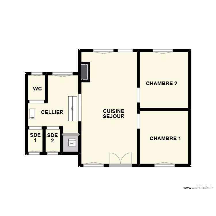 ROLLAND. Plan de 8 et 22 m² ROLLAND. Plan de 8 et 22 m²