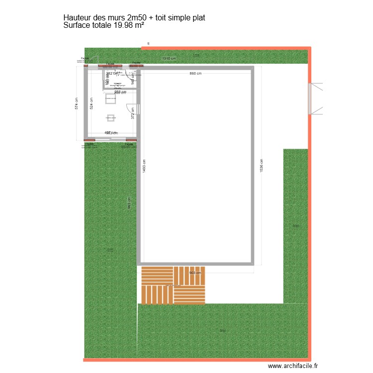 EXTENSION HAZEM SANS MOBILIER 2. Plan de 2 pièces et 148 m2