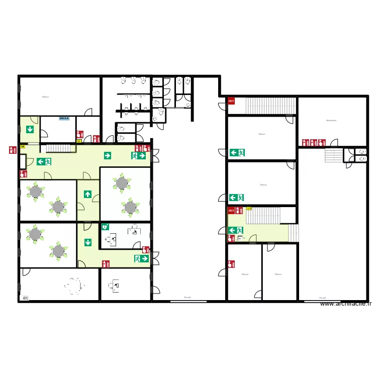 Ecole Olivier general 2. Plan de 