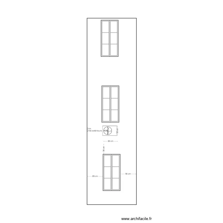 Facade 2P clim. Plan de 