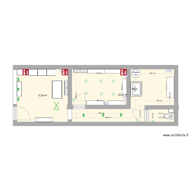 local. Plan de 0 pièce et 0 m2