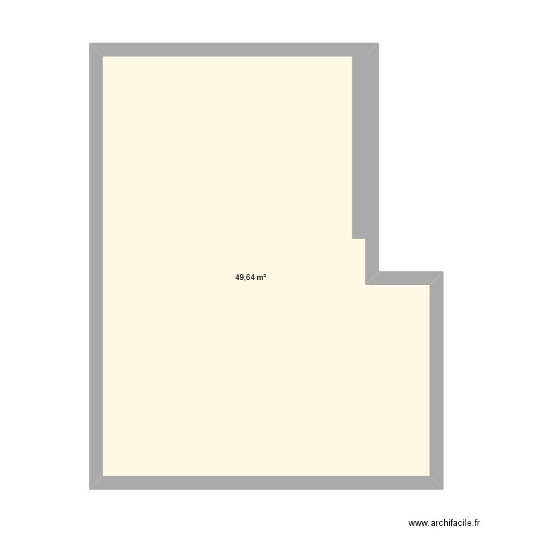 aménagement SS. Plan de 1 pièce et 50 m2